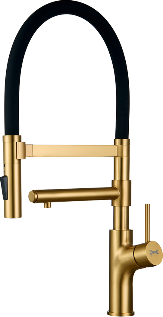 Смеситель Zorg Inox для кухонной мойки, бронза SZR-1010 BRONZE - 0