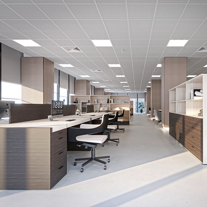 Светильник для потолка Армстронг Feron MASTER ДВО 48W-4000К-595х595х40-опал 48786 - 2