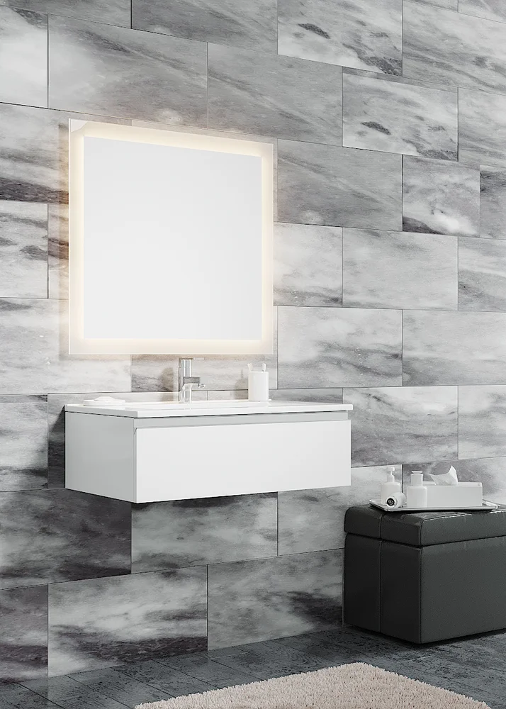 Комплект мебели Sanvit Авеню-1 90 белый глянец - 0