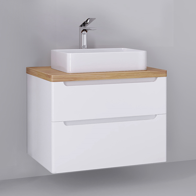 Тумба с раковиной STWORKI Берген 80 белая 566885 - 4