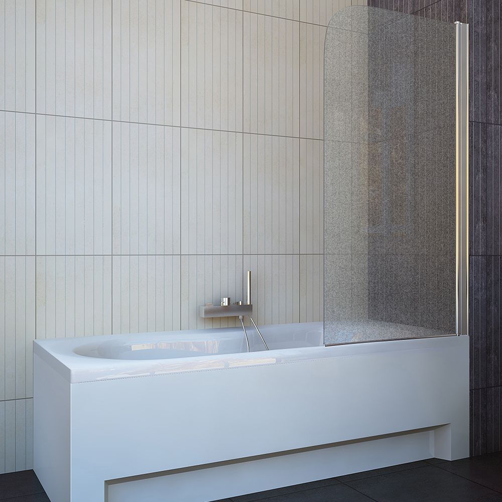 Шторка на ванну Koller Pool Waterfall Line QP93 R Chrome Grape QP93(right) chrome,clear - 1