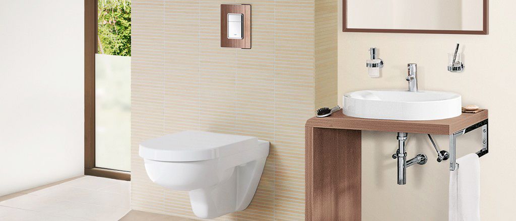 Кнопка смыва Grohe  дерево, хром  38849HP0 - 1