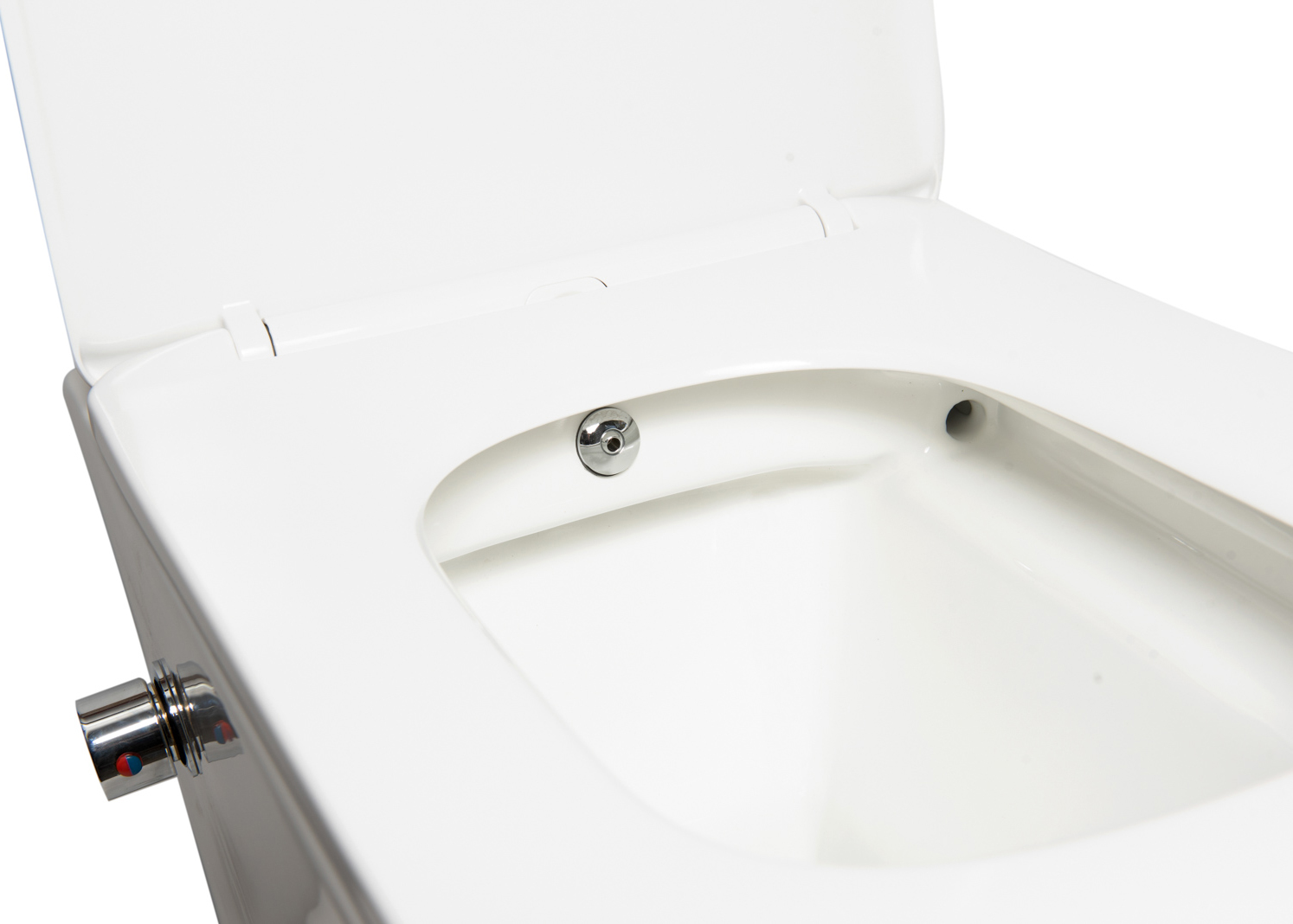 Унитаз подвесной SantiLine SL-5004SM-BD безободковый, с микролифтом - 4