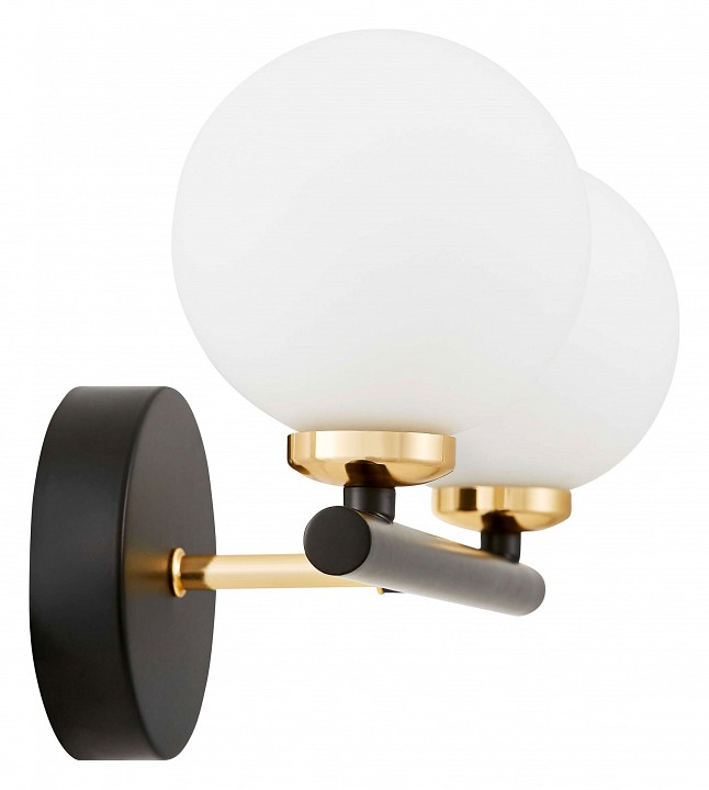 Бра LUMINA DECO Marsiada LDW 6033-2 BK+F.GD - 0
