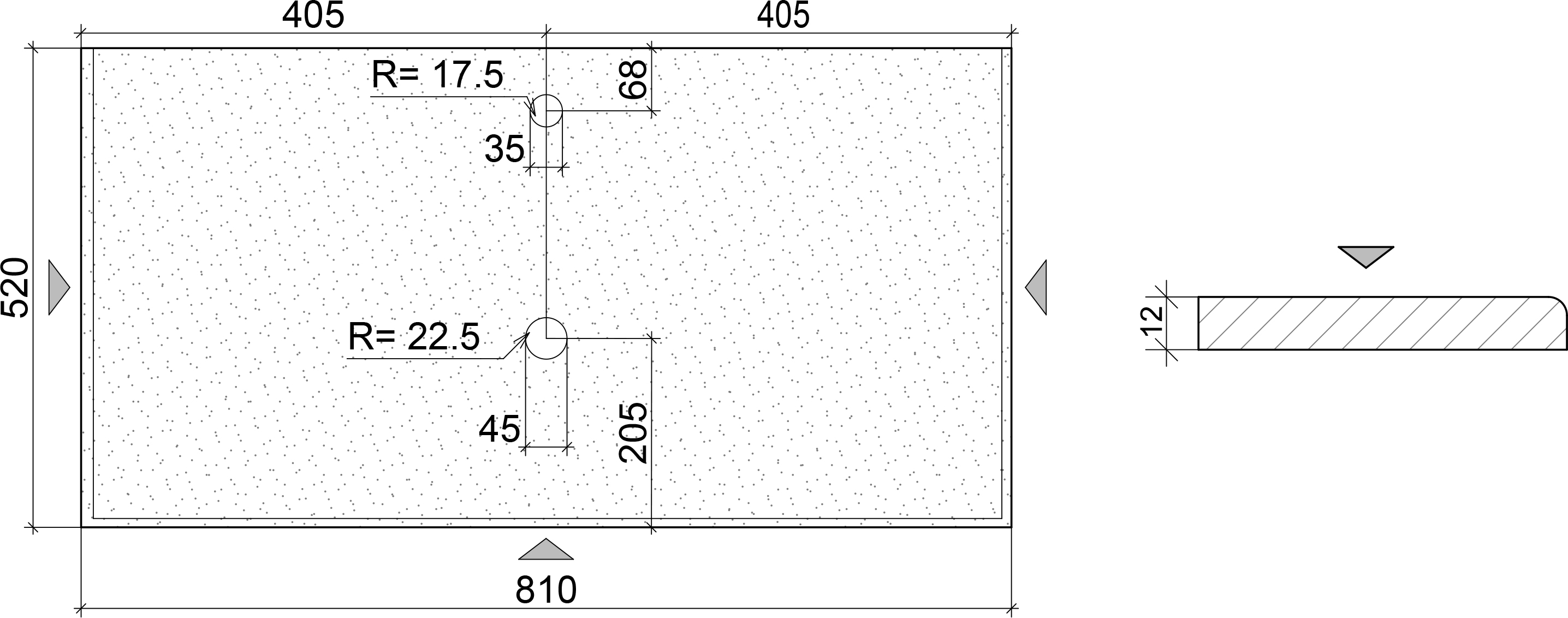 Столешница Armadi Art Monaco 81 золото 853-080-G - 1