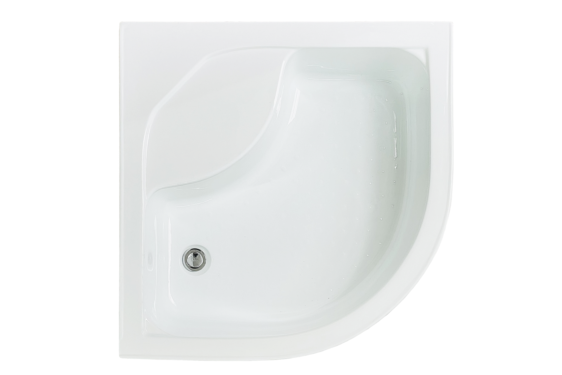 Душевой уголок Royal Bath 90х90 профиль хром стекло матовое RB90СK-C-CH - 2