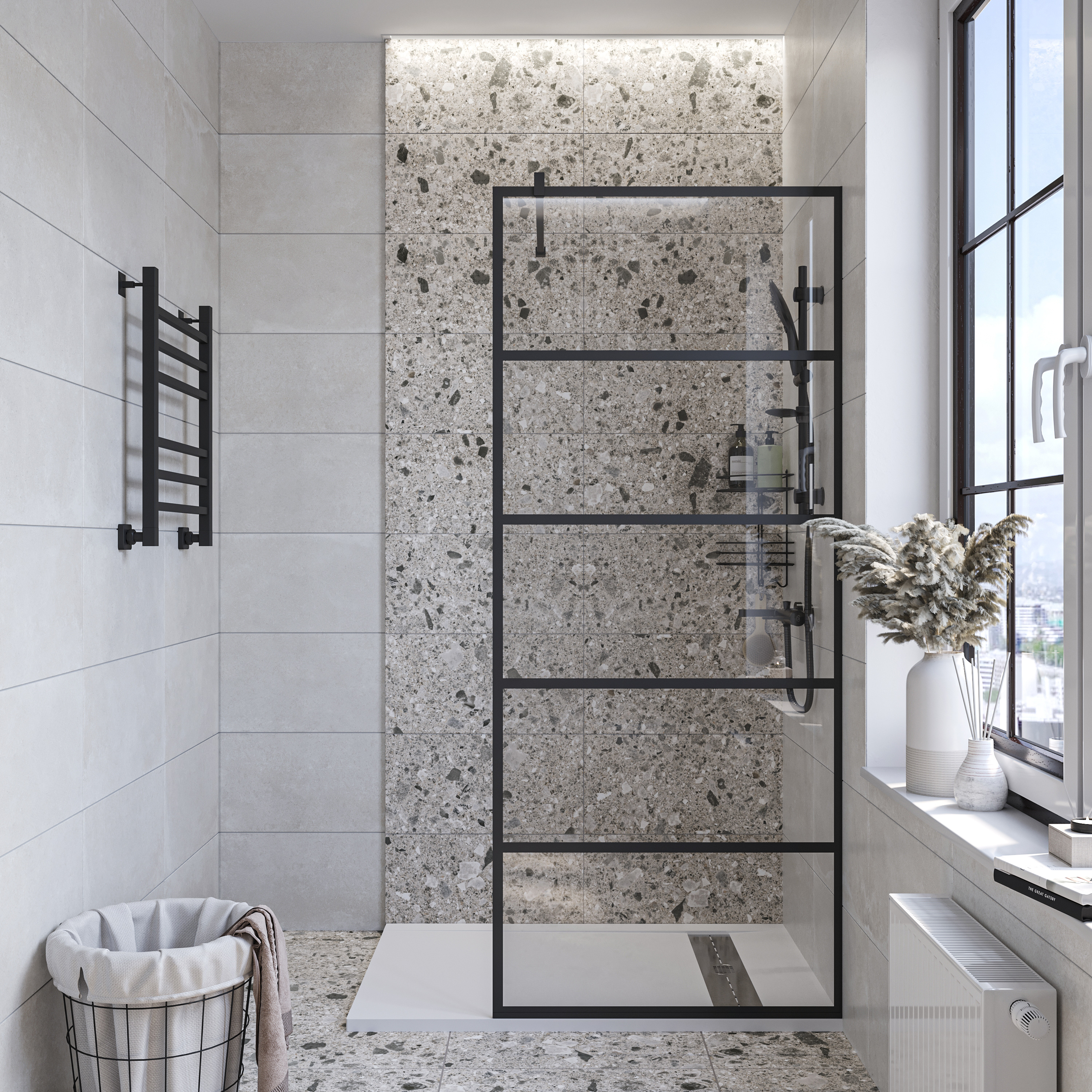 Поддон для душа STWORKI Эстерсунд 160x80 белый камень, с сифоном 440682 - 6