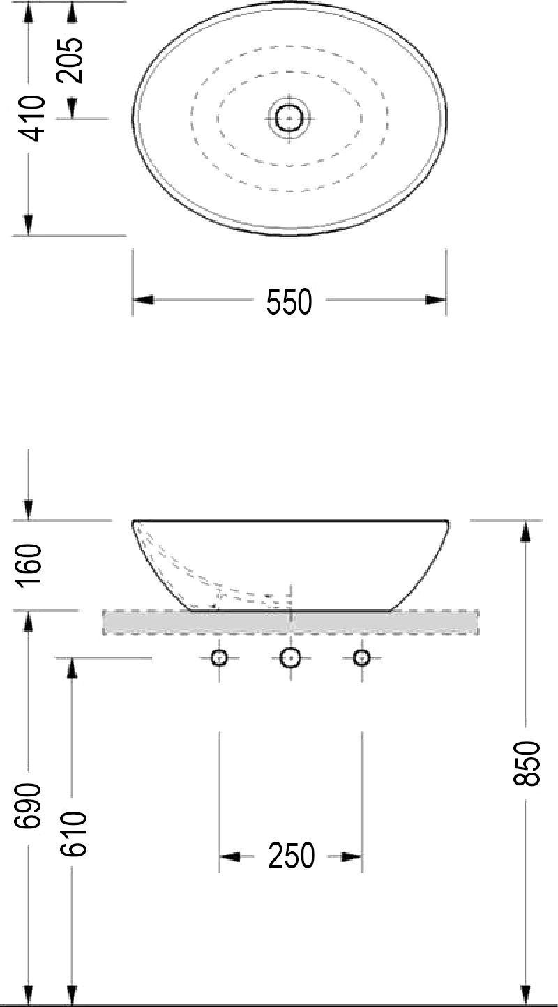 Раковина Serel CH33 - 4