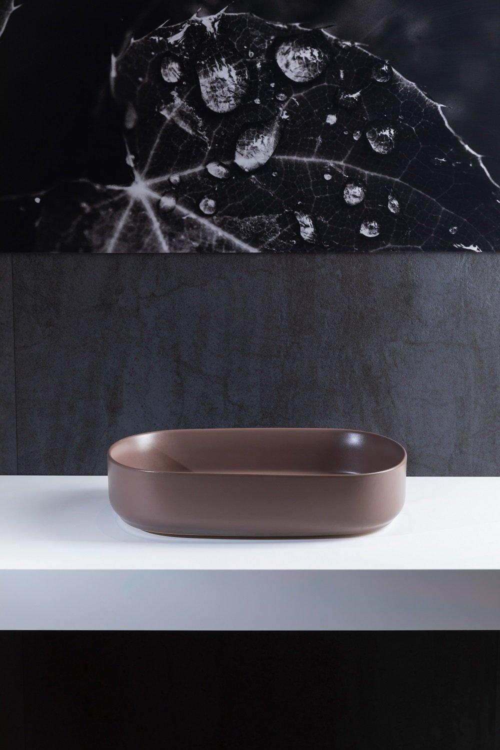 Раковина Allen Brau Fantasy Oval 55x36, коричневая 4.11022.TP - 4