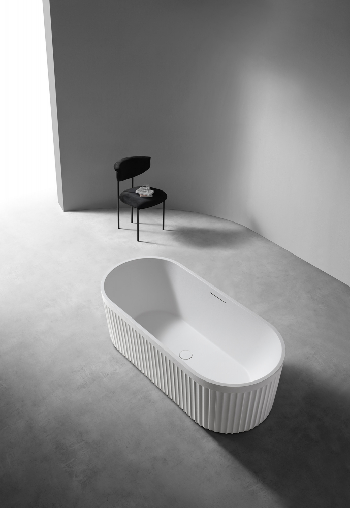 Ванна из искусственного камня ABBER Stuttgart AM9925 белая матовая - 2
