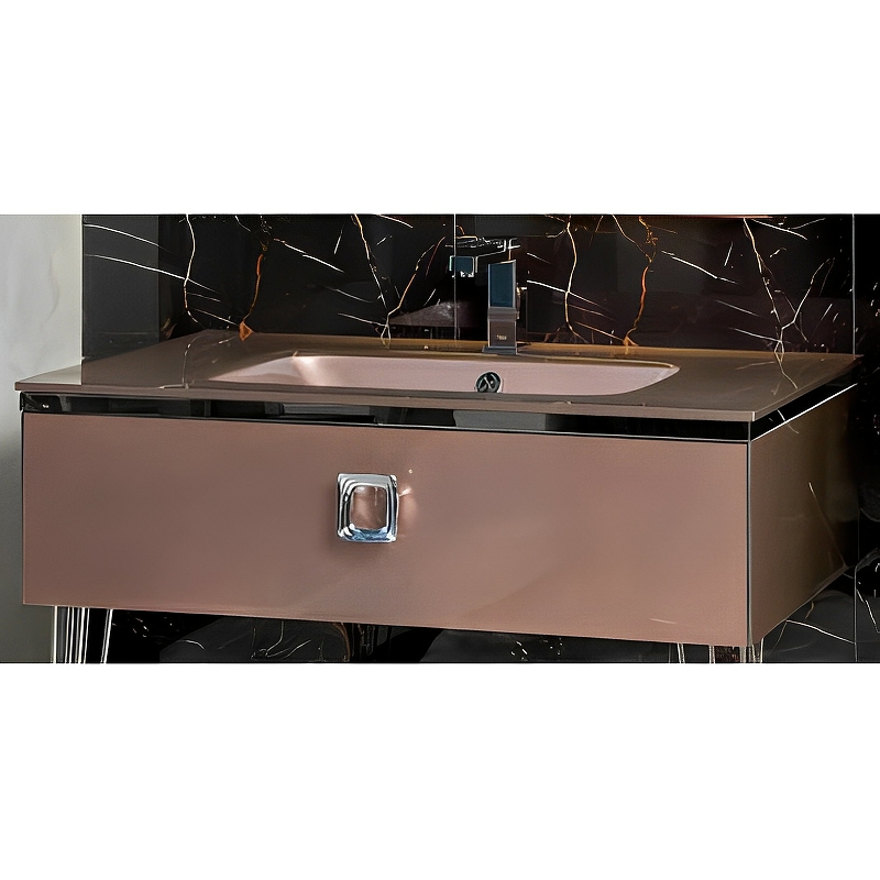 Тумба под раковину Armadi Art Lucido 80 розовый 770-080-PU - 0