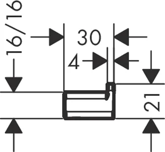 Крючок Hansgrohe AddStoris хром 41742000 - 1