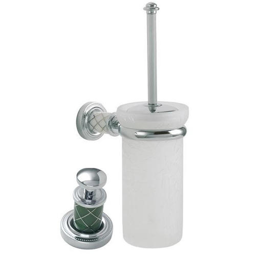 Ершик для унитаза настенный Boheme Murano хром с зеленым 10913-GR-CR - 0