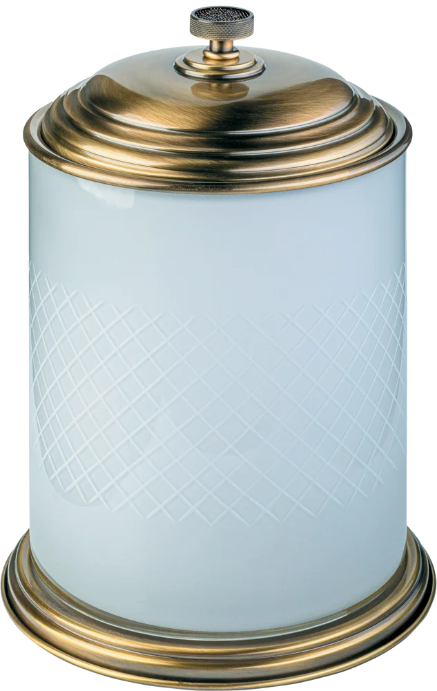 Ведро для мусора Boheme Royale Cristal бронза с черными кристаллами Preciosa 10934-BR-B - 0