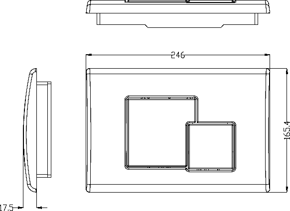 Клавиша смыва Weltwasser WW MARBERG 507 SE CR хром  10000005953 - 1