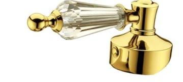 Смеситель для ванны Boheme Tradizionale золото с белым кристаллом Swarovski 293-SW - 1