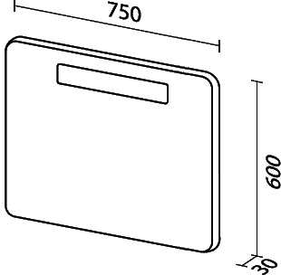 Зеркало Sanvit Модерн 75 с подсветкой zmodern75 - 4