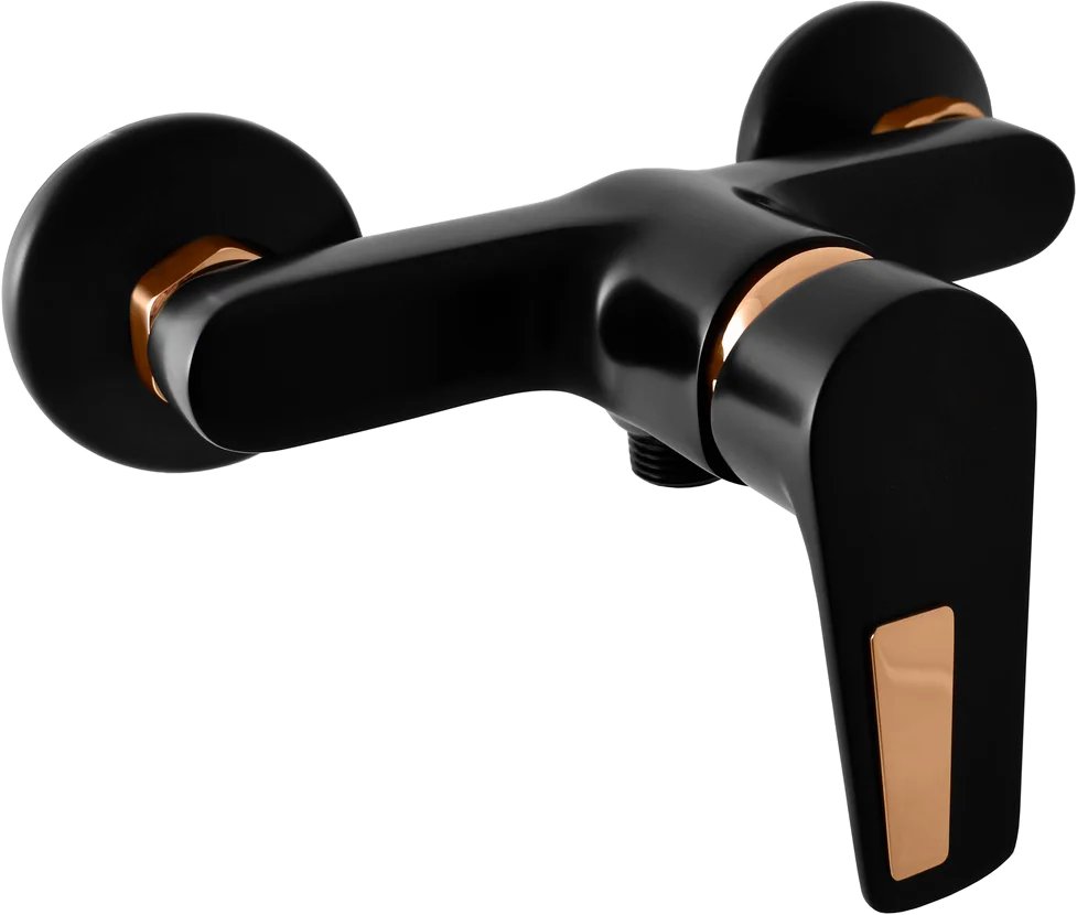 Смеситель для душа Rav Slezak Colorado черный матовый - золото CO381.5CMATZ - 0