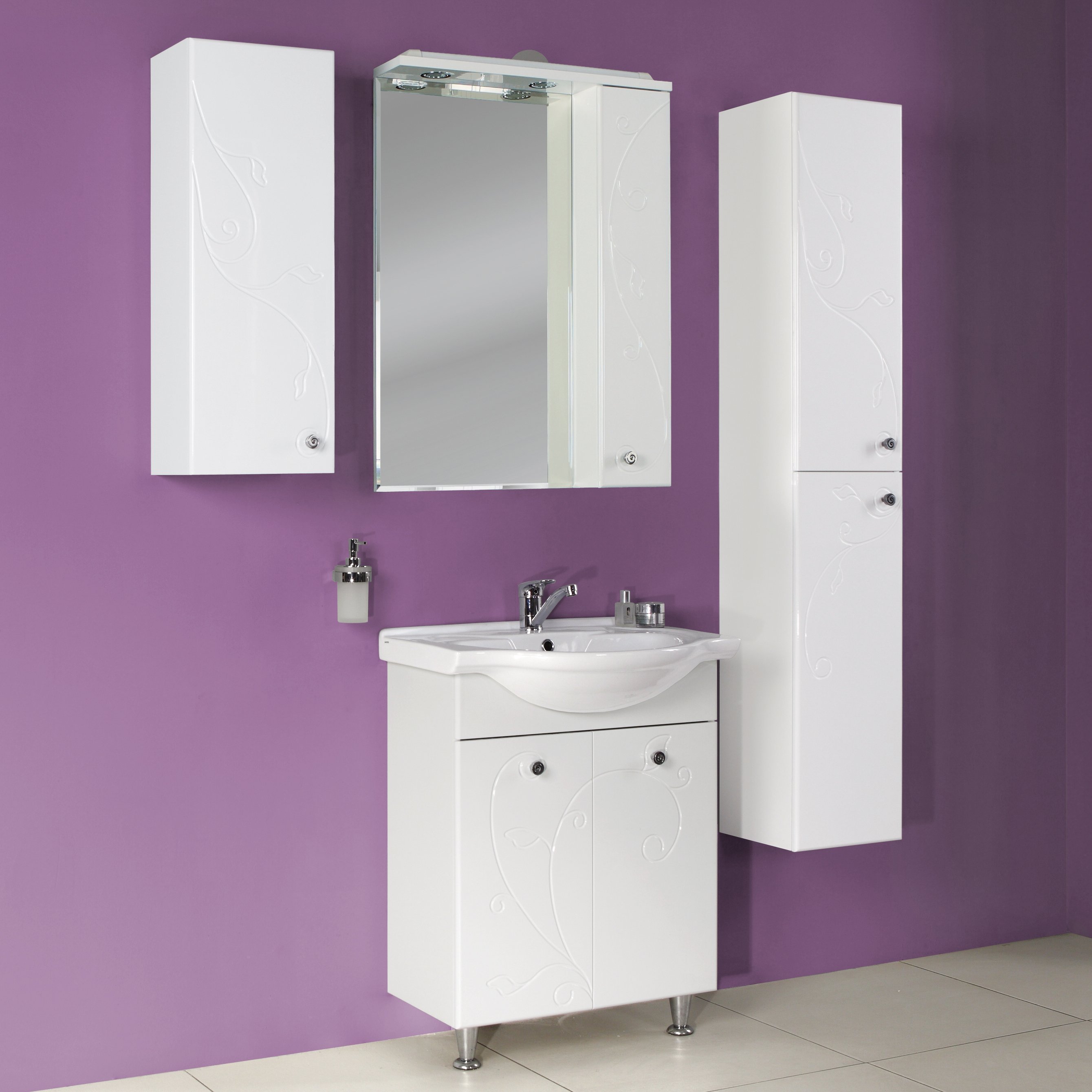 Раковина мебельная Style Line Байкал 60 белый ЛС-00000143 - 1