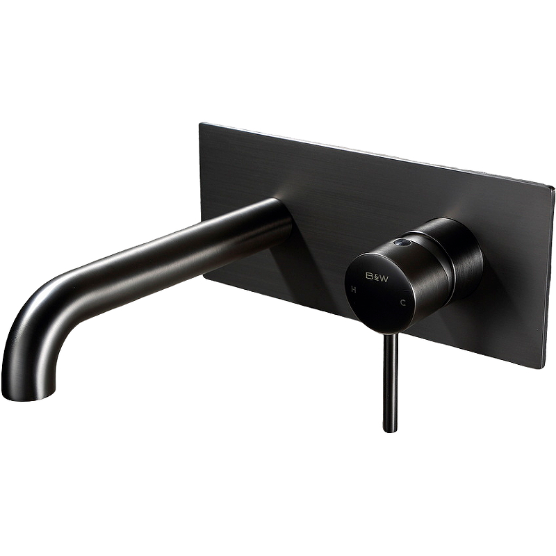Смеситель для раковины встраиваемый Black&White Universell черный матовый 7620U - 0