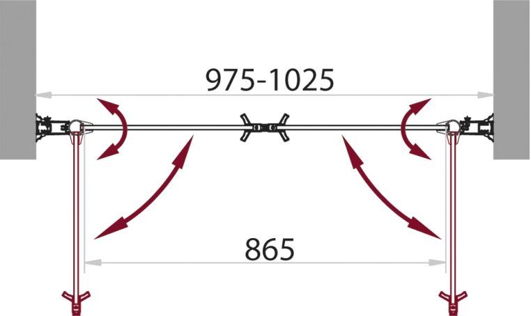 Душевая дверь в нишу BelBagno Sela B 2 100 C Cr SELA-B-2-100-C-Cr - 2
