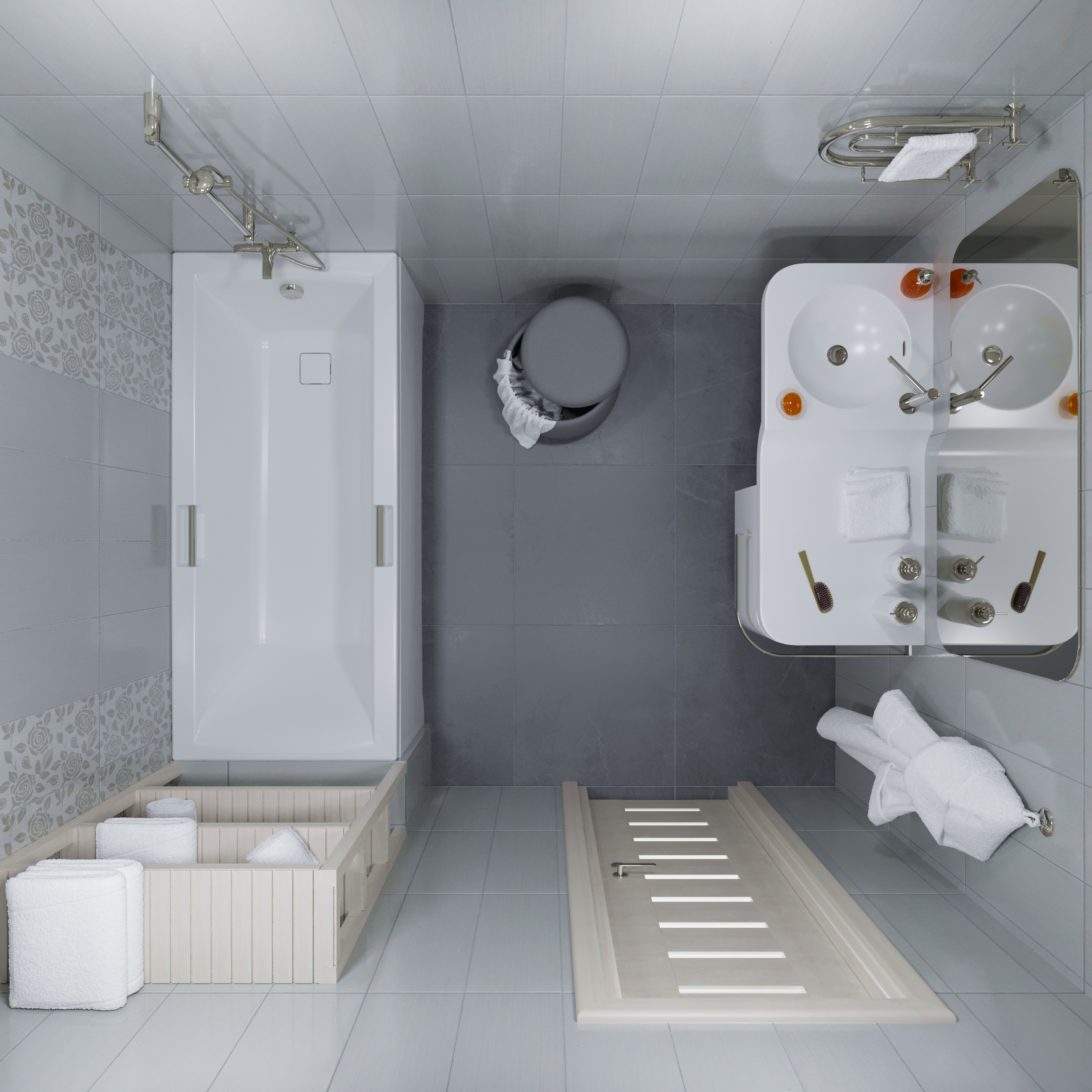 Акриловая ванна DIWO Дмитров 160x75 с каркасом 567806 - 8