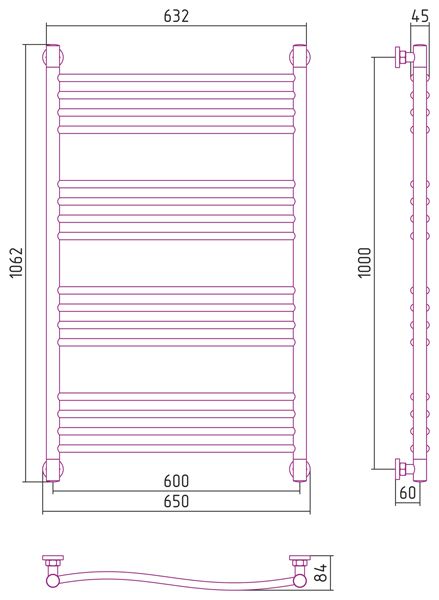 Полотенцесушитель водяной ДР 
