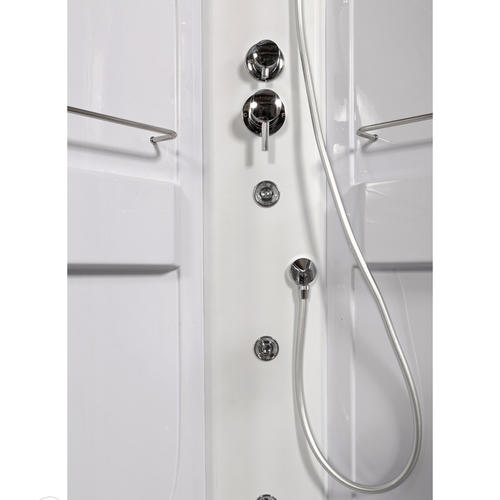 Душевая кабина Deto L 120х80 с гидромассажем, хром  L520LNLED+GM - 2