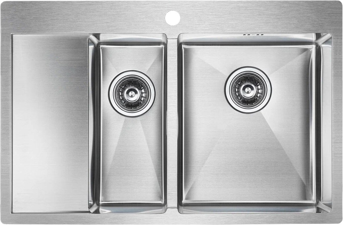Мойка кухонная Paulmark Liga R 78 брашированная сталь PM227851-BSR - 0