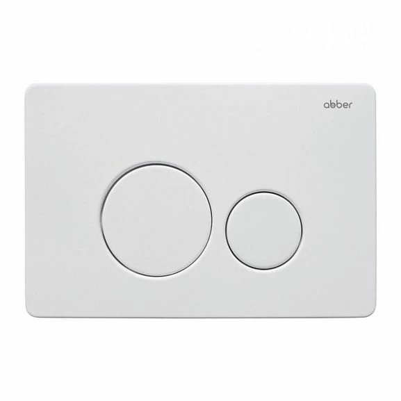 Клавиша смыва Abber белый матовый AC0121MW - 0
