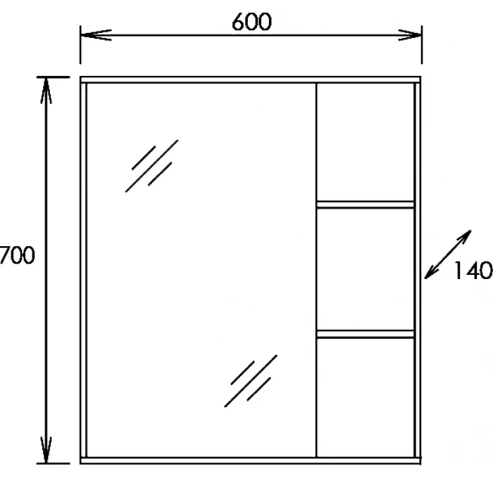 Тумба с раковиной Onika Тимбер ФОСТЕР-60 серый матовый/дуб сонома (106116) - 10