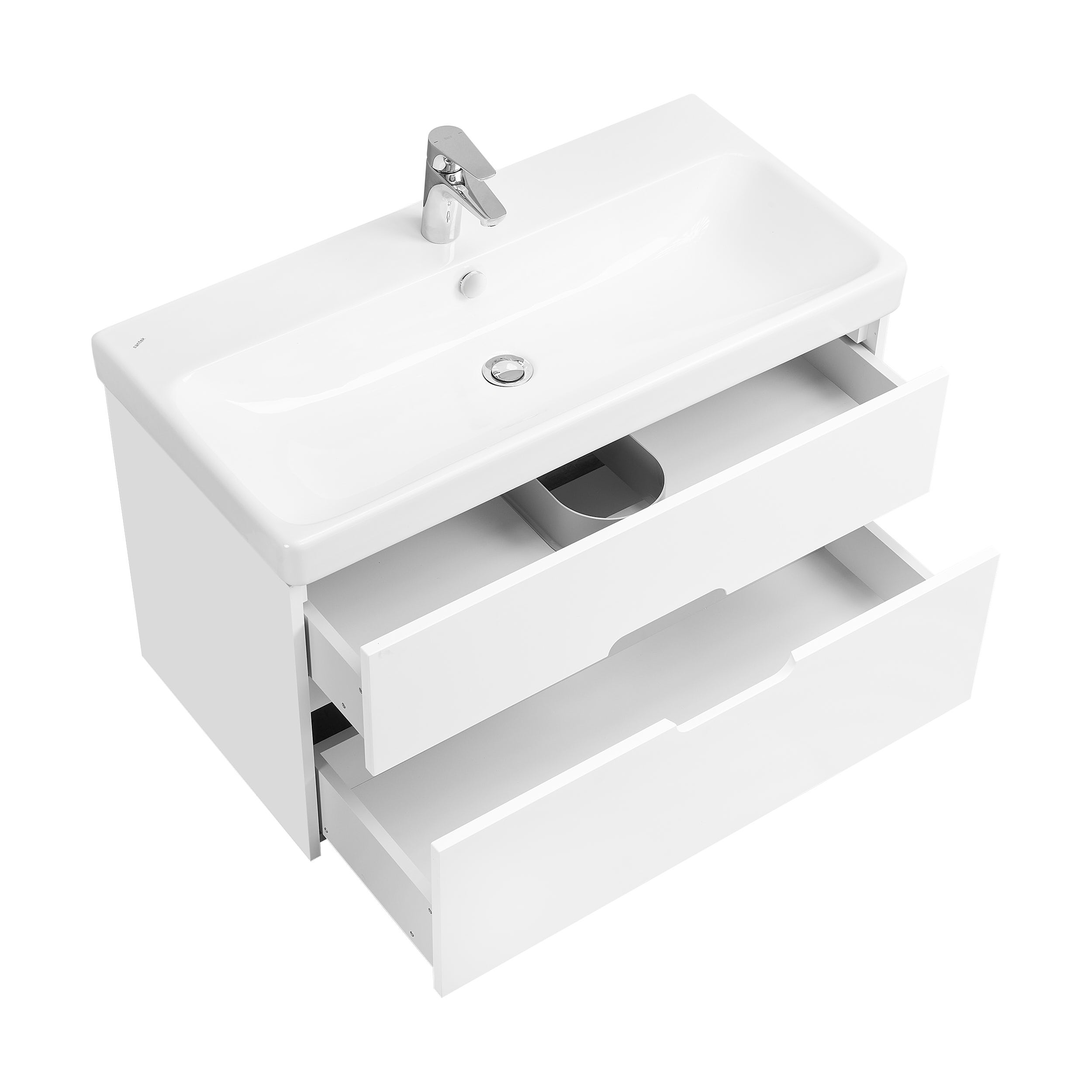 Тумба с раковиной Aquaton Оливия 90 белый матовый 1A2544K0OL010 - 3