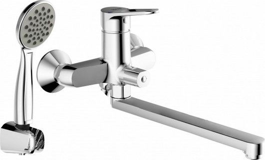 Смеситель Bravat Eco-D F693158C-LB  с длинным изливом - 0