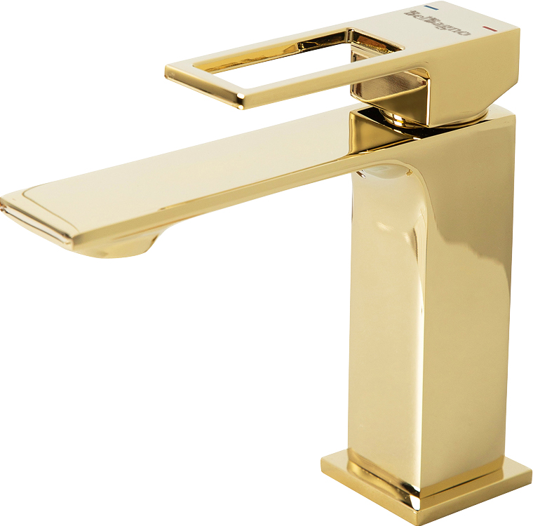 Смеситель для раковины BelBagno Luce золото  LUC-LVM-ORO - 0