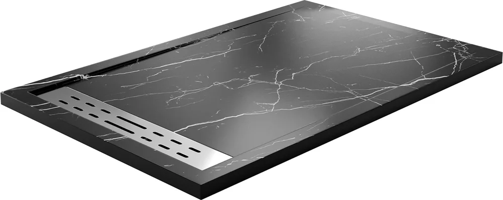 Поддон для душа Wasserkraft Neime 140х90 черный матовый 19T36 - 0