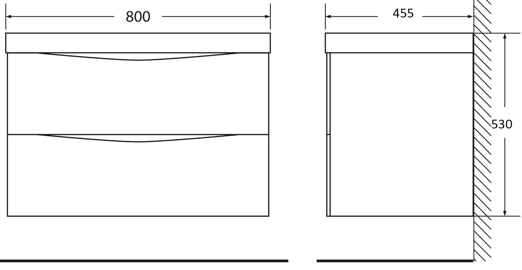 Тумба под раковину BelBagno Albano 80 белый ALBANO-800-2C-SO-BL - 3