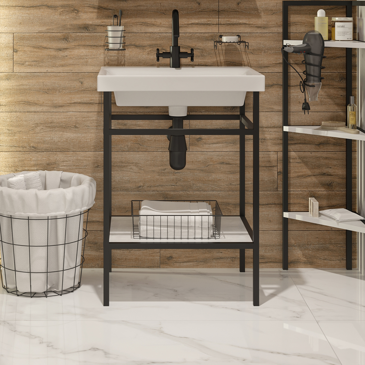 Консоль DIWO Смоленск 60 с раковиной Moduo 60 483926 - 0