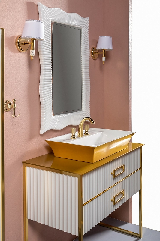 Столешница под раковину Armadi Art Lucido 100 золото 853-100-G - 2