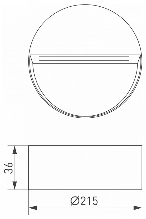 Уличный настенный светодиодный светильник Arlight LGD-Trace-R215-8W Warm3000 029957 - 2