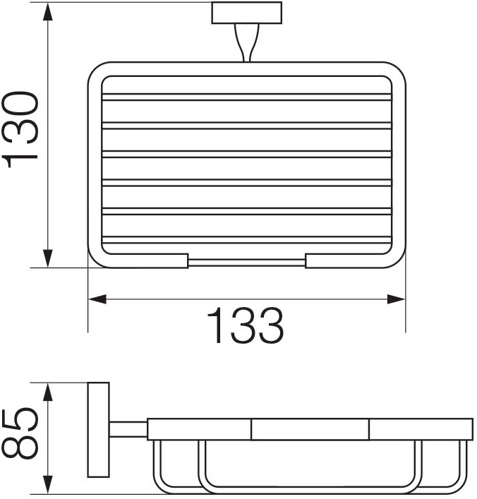 Мыльница Veragio Stanford VR.STD-7752.CR хром - 1