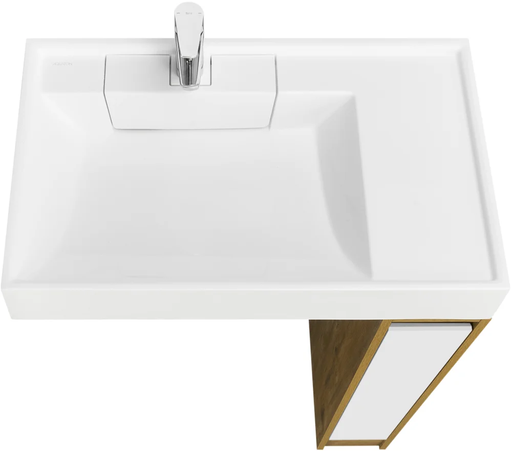 Комплект мебели Aquaton Лондри 20 светлое дерево-белый - 4