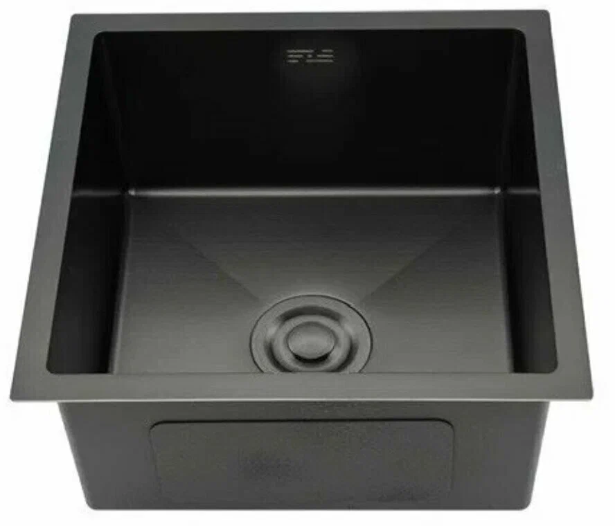 Кухонная раковина Gappo 44х44 черная GS4444-6 - 0