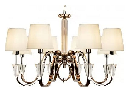 Подвесная люстра iLamp Alesti P2424-8 Nickel - 0