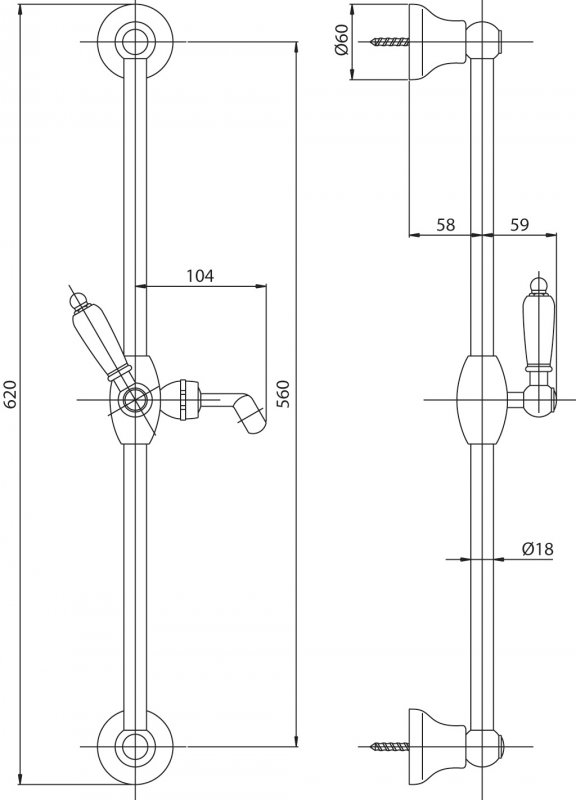 Душевой комплект Cezares Lord золото  LORD-SD-03/24-M - 1