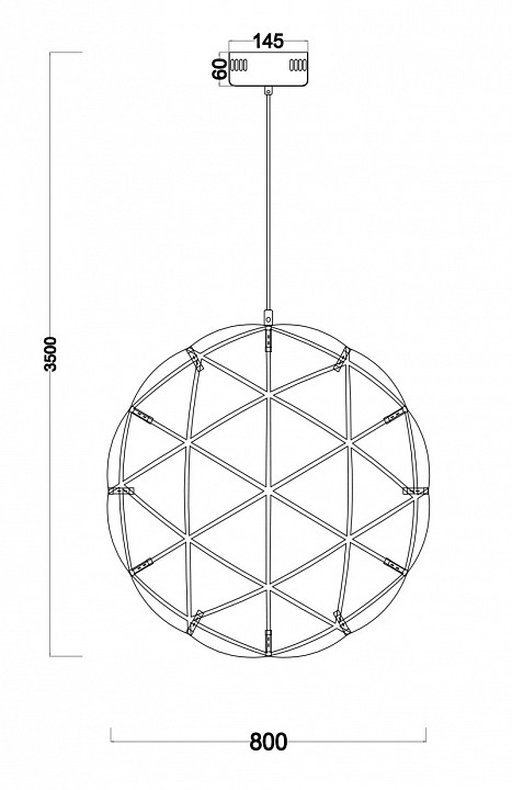 Подвесной светодиодный светильник Freya Amber FR5099PL-L52CH - 3