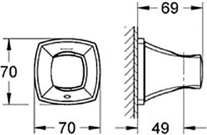 Настенный держатель Grohe Grandera 27969IG0 - 4