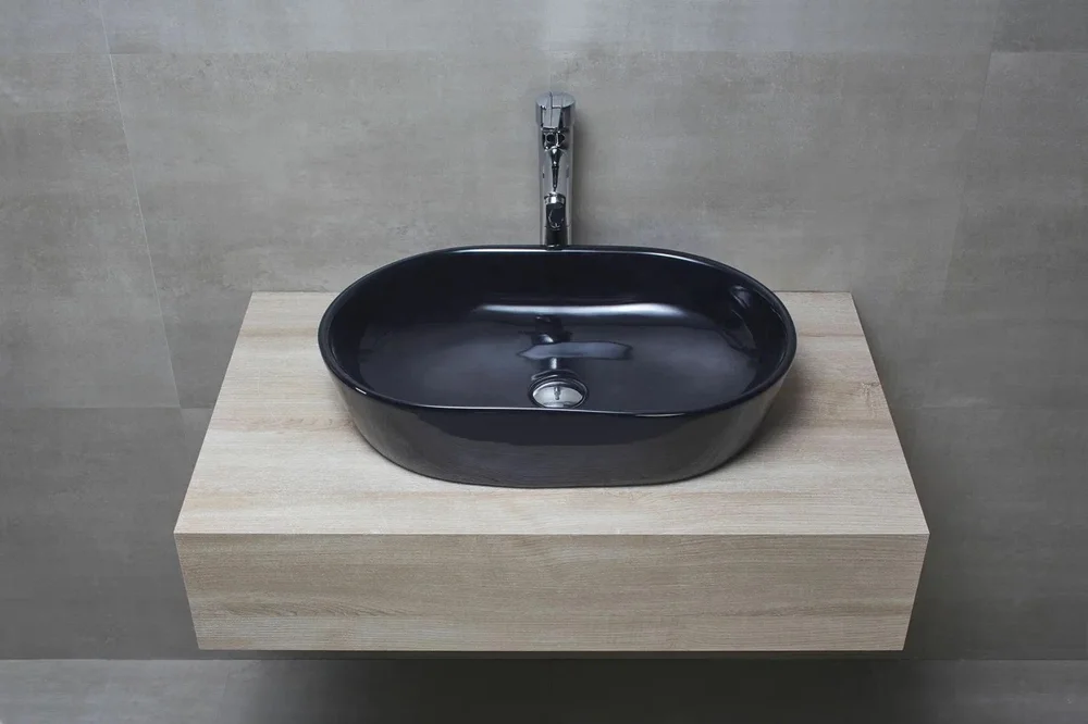 Раковина накладная beWash Bogen 60 черный 88601006 - 2