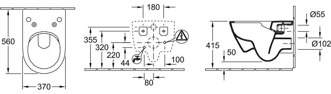 Чаша для унитаза подвесного Villeroy & Boch Subway 2.0 5614 R5R1 alpin 5614R5R1 - 5