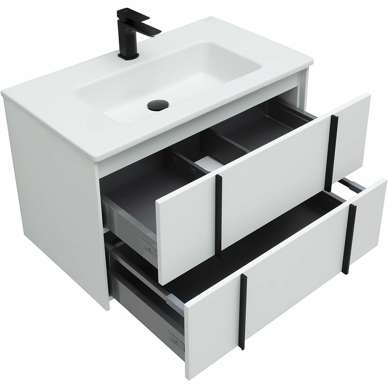 Тумба под раковину Allen Brau Reality 80 белый матовый 1.32005.WM - 8