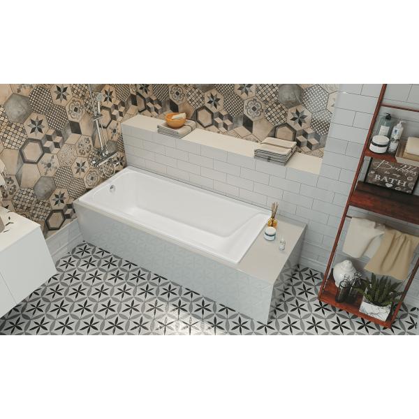 ELBA ванна акриловая прямоугольная 170х75 белая 248507000 - 1